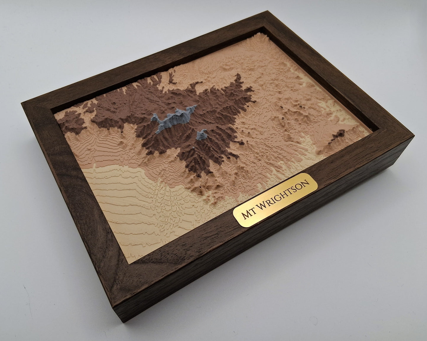 Mount Wrightson and Madera Canyon Topographic Relief – 3D Framed Art (5x7”)